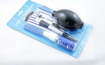 Set pastrimi Massa BTG SB3746, 6 në 1, për kamera dhe lente, blu