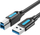 Kabllo printeri Vention USB 3.0 USB-A në USB-B, 0.5m, e zezë