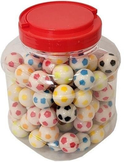 Topa gome futbolli Rubber Ball, 25 mm, set me 100 copë, shumëngjyrësh