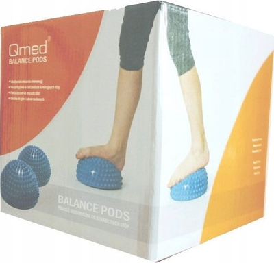 Set balancues QMED Balance Like, 2 copë, sipërfaqe jo e qëndrueshme, blu