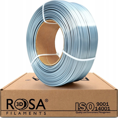 Filament 3D Rosa3D PLA Silk Silver, 1.75mm, 1kg, ngjyrë argjendi
