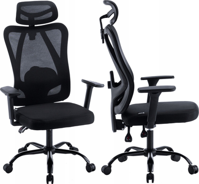 Karrige gaming Mozos Ergo X, ergonomike, rrjetë, e zezë