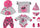 Set aksesorësh kukulle BABY Born Deluxe First Arrival, 9 copë, gri rozë