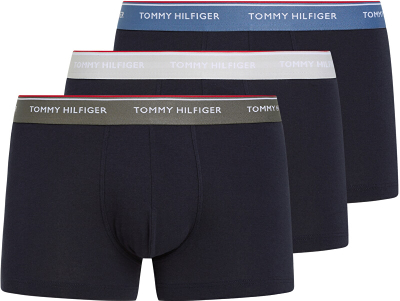 Set të brendshme 3 copë për meshkuj Tommy Hilfiger, të kaltra/zeza