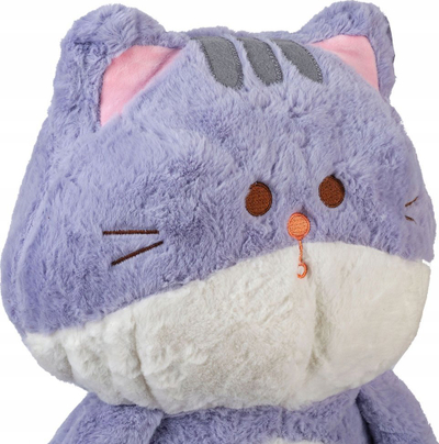 Lodër pellushi NORIMPEX Cat Kitty, mace dekor, 45 cm, lejla me të bardhë