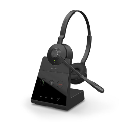 Kufje pa tela Jabra Engage 65 Stereo, DECT, me mikrofon me anulim zhurme, të zeza