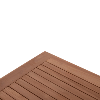 Tavolinë bar kopshti HomeMarkt Cranston HM18111, dru teak, 120x60x105 cm, ngjyrë natyrale