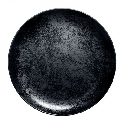 Pjatë e sheshtë RAK Porcelain Flat Coupe, 12.2", e zezë