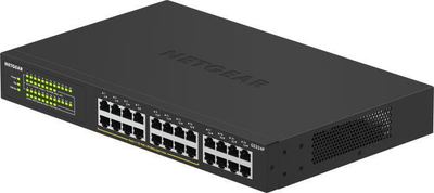 Switch NETGEAR GS324P, 24 porte, PoE+, Gigabit, i zi
