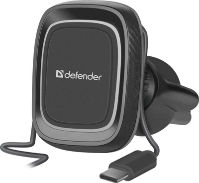 Mbajtëse magnetike për makinë Defender CH-129, për grilë ajri, rrotullim 360°, e zezë