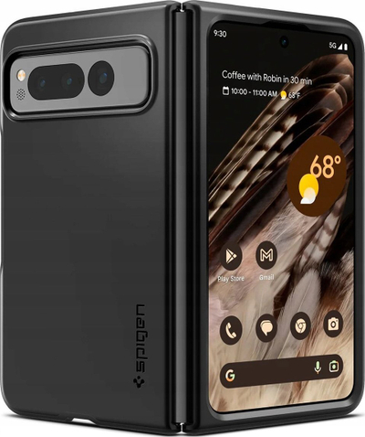 Këllëf telefoni Spigen Thin Fit për Google Pixel Fold, mbrojtës, i zi