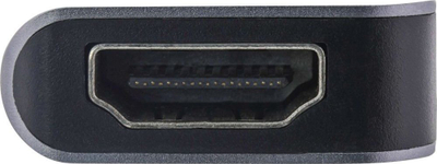 Hub USB InLine Multihub, USB 3.2 Gen 1, HDMI 4K, USB Type C, gri