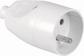 Fole njëshe Volteo 16A 250V DEPLOYABLE W / U, e bardhë