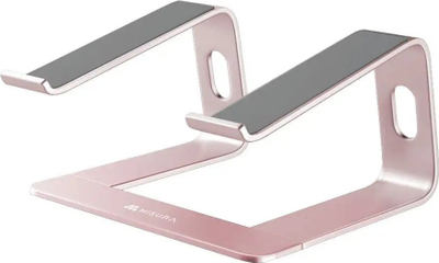 Mbajtëse laptopi Misura ME08, deri 15.6", metalike ergonomike, ngjyrë rose gold