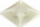 Mbajtëse vetëngjitëse për lidhëse kabllosh PS-3-12X12/W, 12x12mm, e bardhë