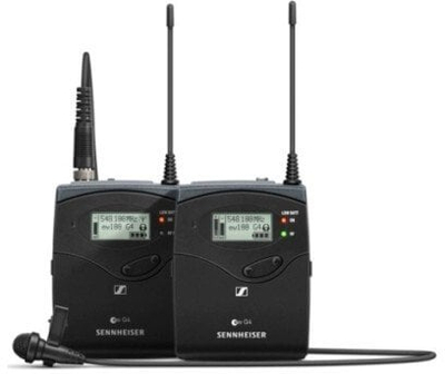Безжичен микрофонски систем Sennheiser EW 112P G4, лавалиера ME 2 II, UHF 566 608 MHz, црн