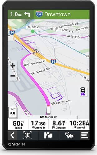 Navigacion GPS Garmin Dezl LGV810, 8", ekran me prekje, i zi