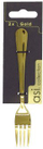 Set pirunësh për tortë Gold, 2 copë, çelik inox, ngjyrë ari