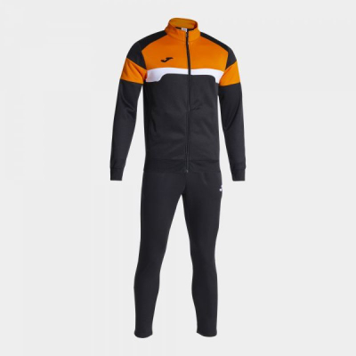 Traksuit për kalamaj JOMA Danubio III, me fleece, i zi me portokalli