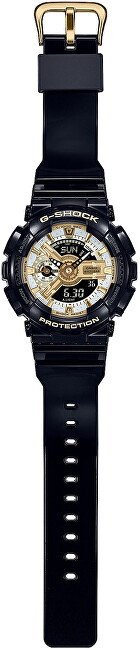 Orë dore për femra Casio G-Shock GMA-S110GB-1AER, e zezë