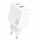 Karikues muri Dudao A27 MaxC, 35W, USB C edhe USB A, me kabllo USB C, i bardhë
