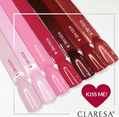 Llak xheli për thonj Claresa SoakOff Kiss Me, nuanca 4, 5 g, rozë