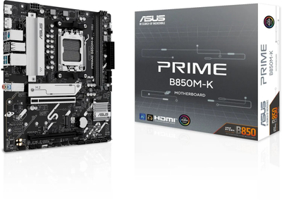 Pлоча ASUS PRIME B850M-K, AMD B850, лежиште AM5, Micro ATX