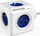 Shumprizë Allocacoc PowerCube Original Type E, 5 dalje, 16A 250V, e bardhë blu