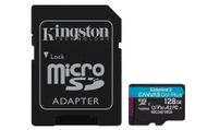 Kartë memorie MicroSDXC Kingston Canvas Go Plus, 128GB, me adapter