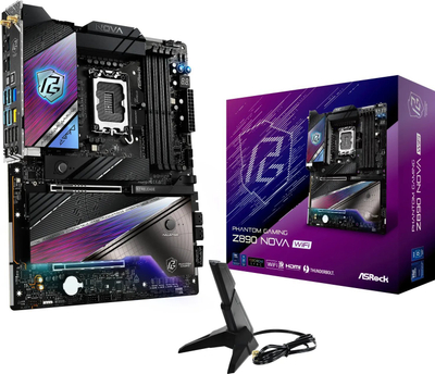 Motherboard Asrock Phantom Gaming Z890 Nova WiFi, Intel LGA1851, DDR5, ATX