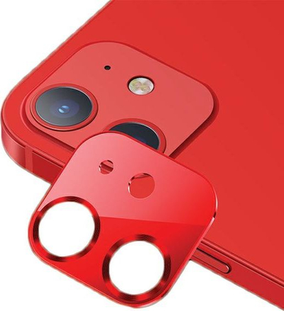 Lentet e kamerës Usams për iPhone 12, metalike e kuqe