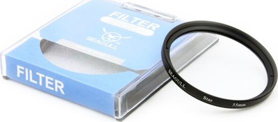 Filtër ylli Green L STAR x8, 62mm, efekt 8 rreze, i zi