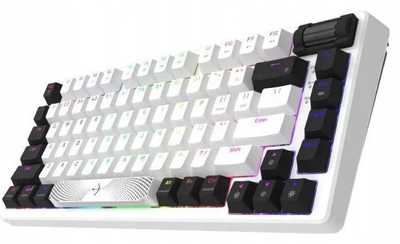 Tastierë mekanike Aqirys ADARA MINI, 75%, RGB, e bardhë e zezë