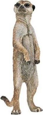 Figurë koleksionare Papo Standing Meerkat, e punu me dorë, miniaturë për zbukurim, shumëngjyrëshe