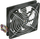 Вентилатор куќиште Супермајкро FAN-0124L4, 120mm, многу тивок, црн