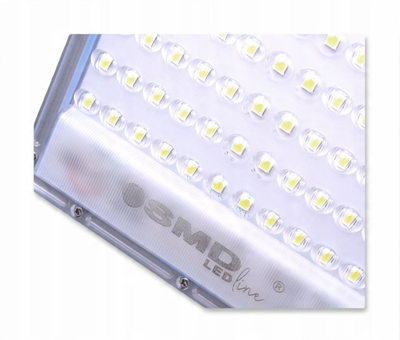 Lampë rrugore solare UN LED 300W, 6000K, 3000lm, gri