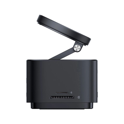Docking station Baseus 7 në 1, USB C 3.2, HDMI 4K 60Hz, karikues wireless Qi2 15W, PD 100W, i zi