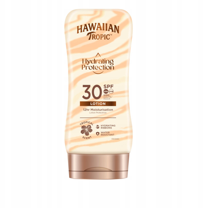 Krem dielli Hawaiian Tropic Hydrating Protection, SPF 30, locion trupi, 180 ml