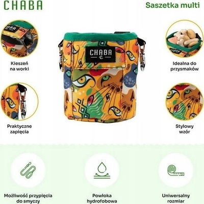 Çantë shpërblimesh për qen Chaba 2 in 1 Jumbo, madhësi e madhe, ngjyrë e zezë