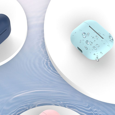 Kapak mbrojtës Tech-Protect Icon për AirPods 3, silikon, për kuti karikimi, i zi