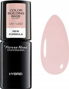 Bazë ndërtuese për thonj Pierre Rene Color Building Base 02 Natural, hibride UV LED, 6ml, rozë nude