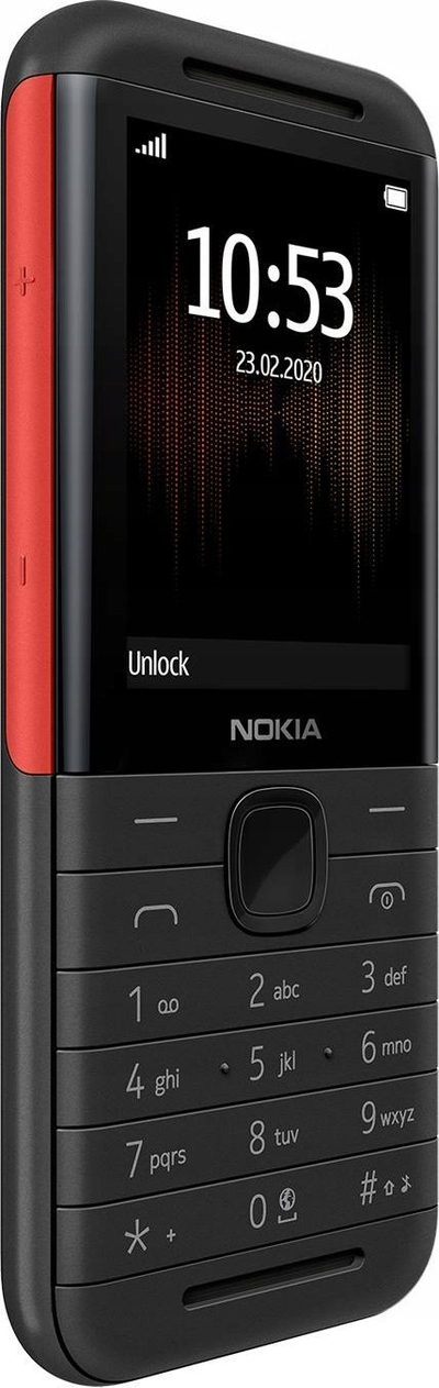 Telefoni Nokia 5310 2024, ekran 2.8", dual SIM, i zi me të kuqe