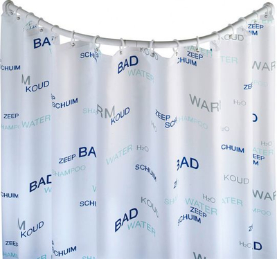 Shufër rrethore për perde dushi Wenko, 90 x 90 cm, alumin, e bardhë