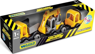 Set lodrash ndërtimi Wader Kid Cars Construction 60021, mjete ndërtimi, shumëngjyrëshe