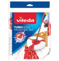 Refill për mop Vileda Turbo 2in1, koka zëvendësuese, për dysheme të forta, e bardhë