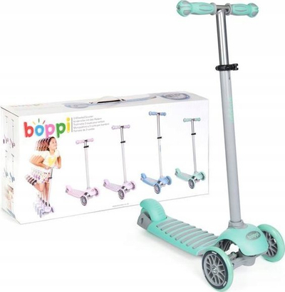 Trotinet për kalamaj Boppi 3 Wheeled Scooter, timon i rregullueshëm, 3 rrota, jeshil