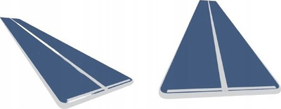 Dyshek gjimnastike me fryrje Master Airtrack S Pro, 1400 x 200 x 10 cm, blu