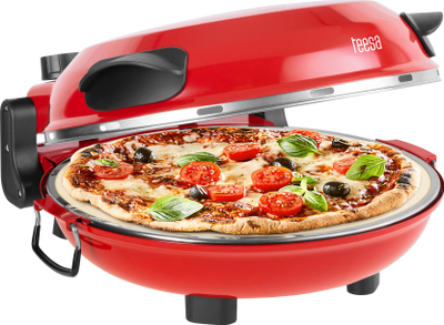Furrë pice Teesa Supreme TSA3238, 1200W, diametër 31cm, e kuqe