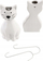 Humidifikues dekorativ Home Affaire Cat, 0.3L, set 2 copë, shumëngjyrësh