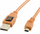 Кабел USB Tether Tools CU5451, USB A во мини USB 2.0, 4.6 m, портокалов